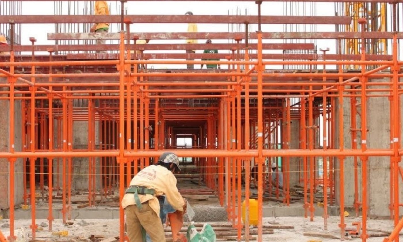 Hệ chống cốp pha giàn giáo Nêm tại công trình xây dựng - Cát Anh