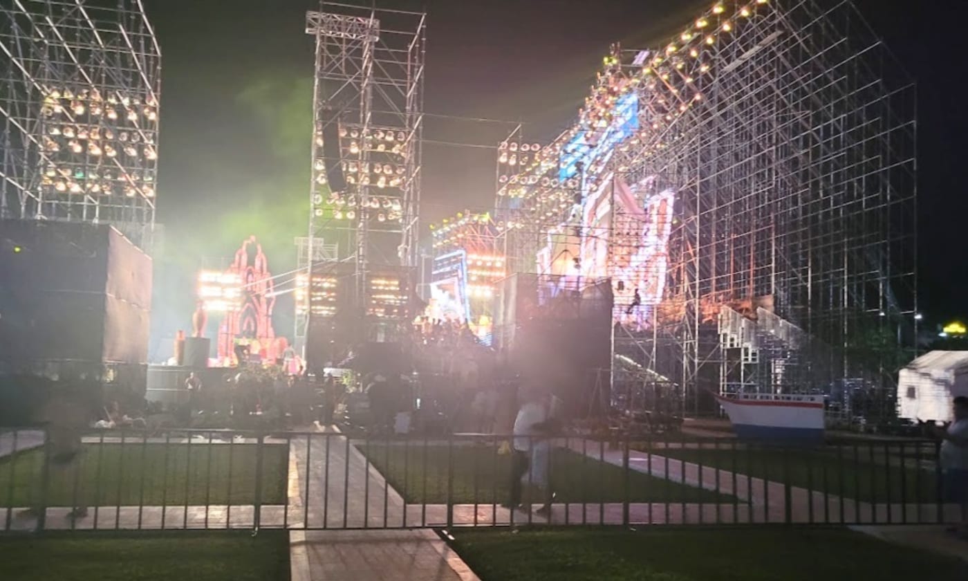 Sân khấu layer truss tại Festival Nho - Vang Ninh Thuận - Cát Anh